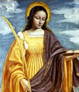 Św. Agata, mal. Bergognone (1510)